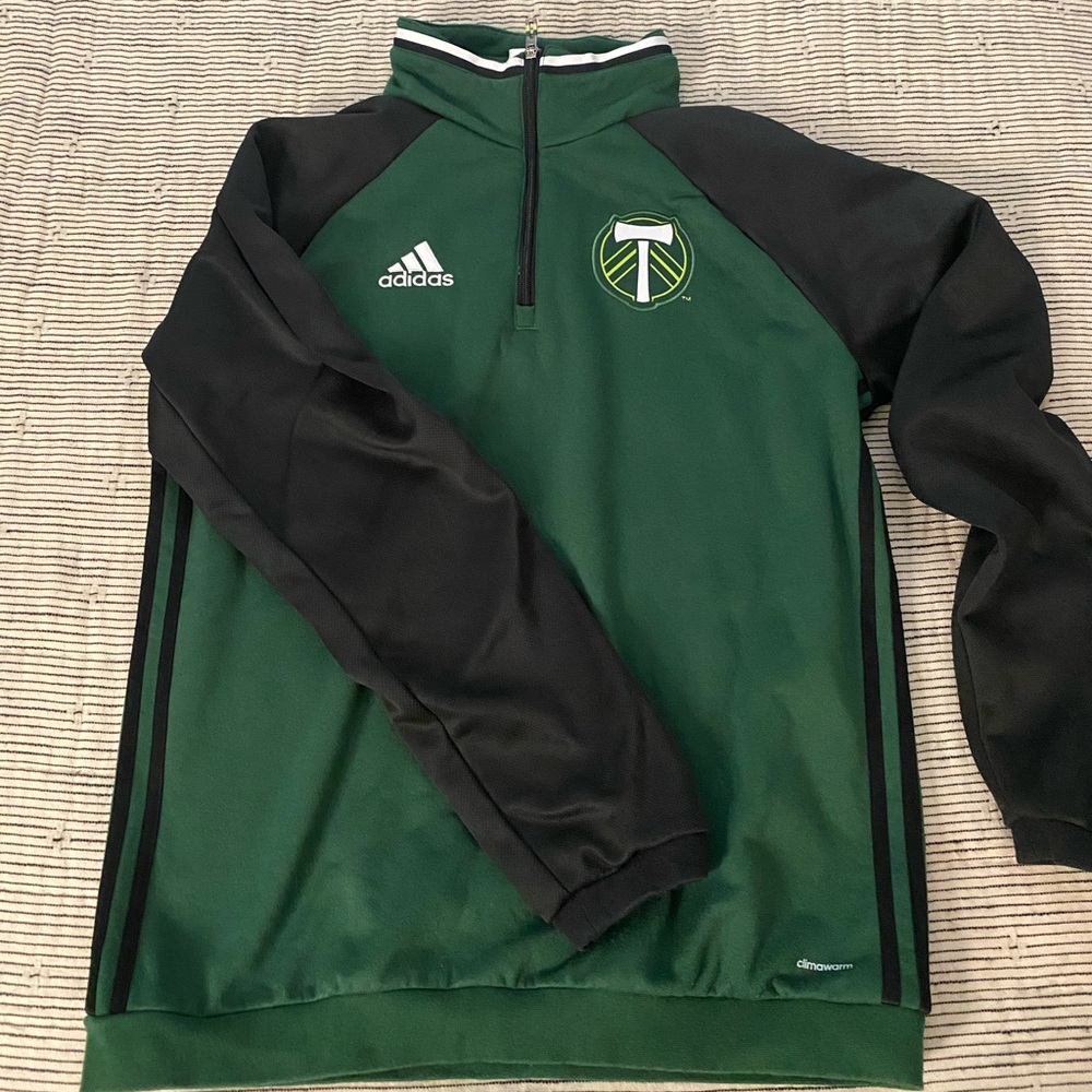 Portland Timbers Adidas Quarter-Zip Pullover